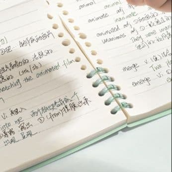 ノートカバー 心地よい書き心地の活頁式ノートカバー