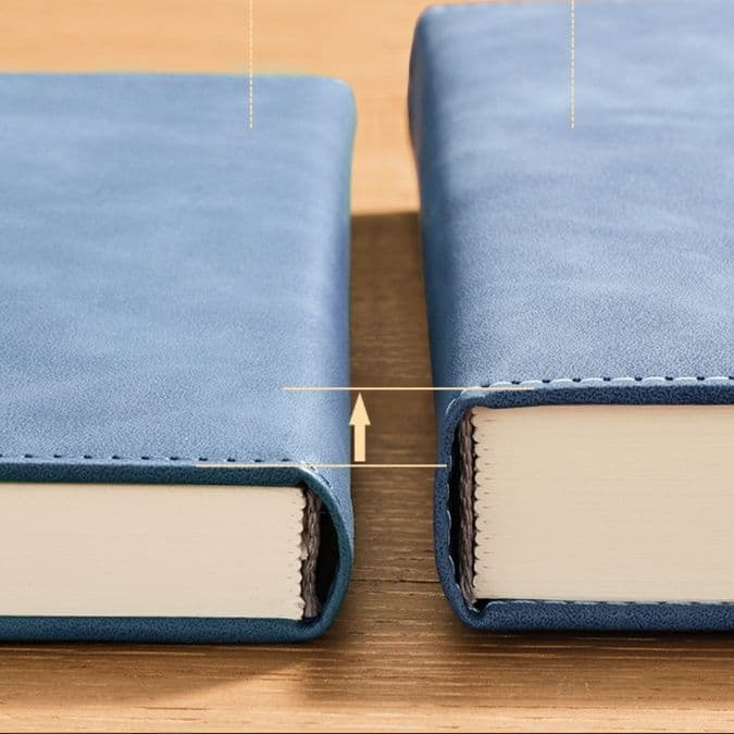 ノートカバー 漢字刻印入り上質合成皮革ノートカバー