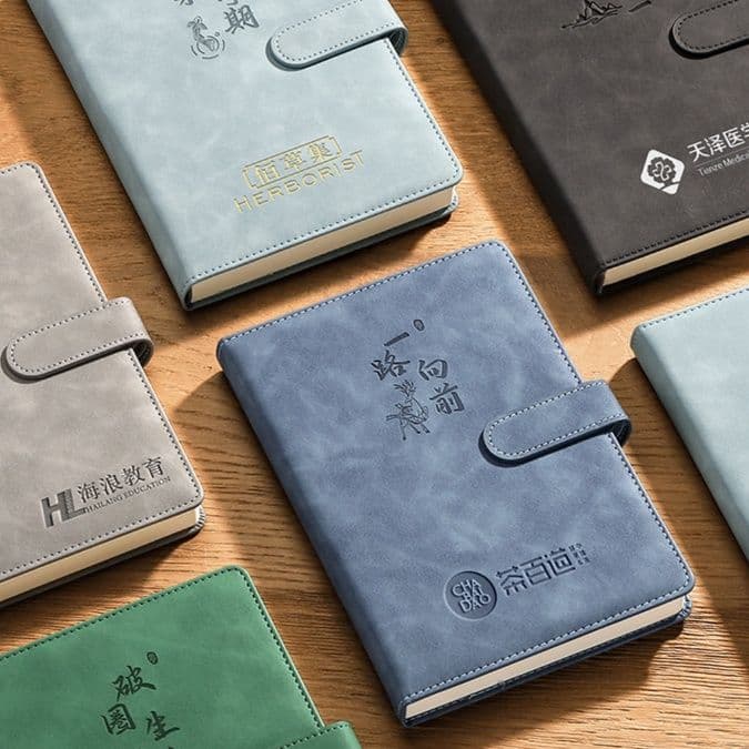 ノートカバー 漢字刻印入り上質合成皮革ノートカバー