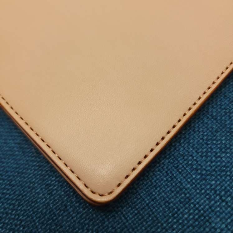 上質革製 シンプル文具ノートカバー
