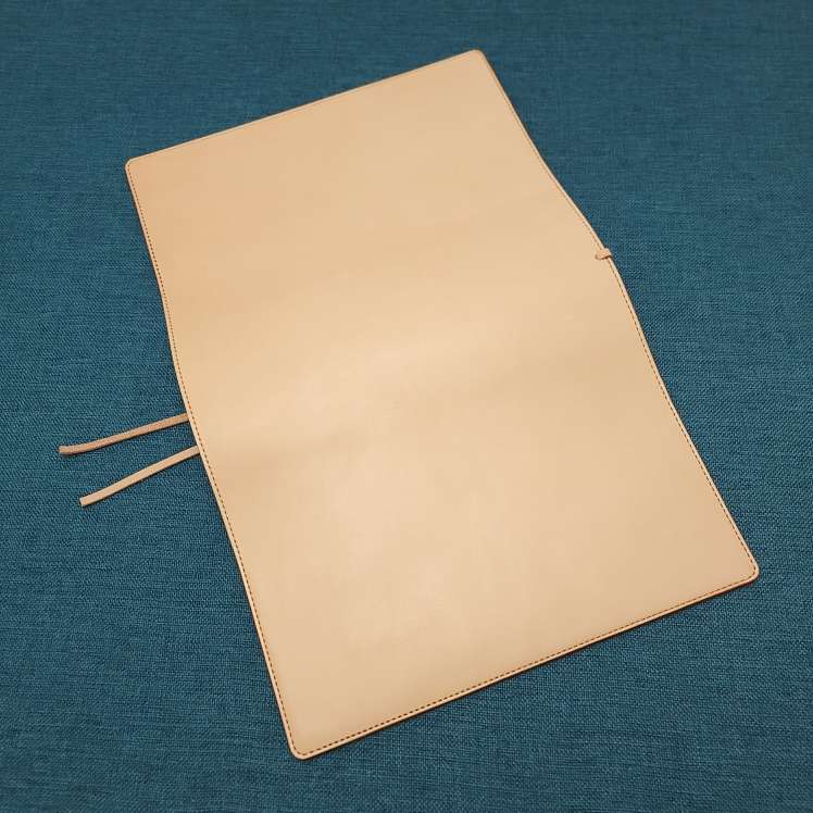 上質革製 シンプル文具ノートカバー