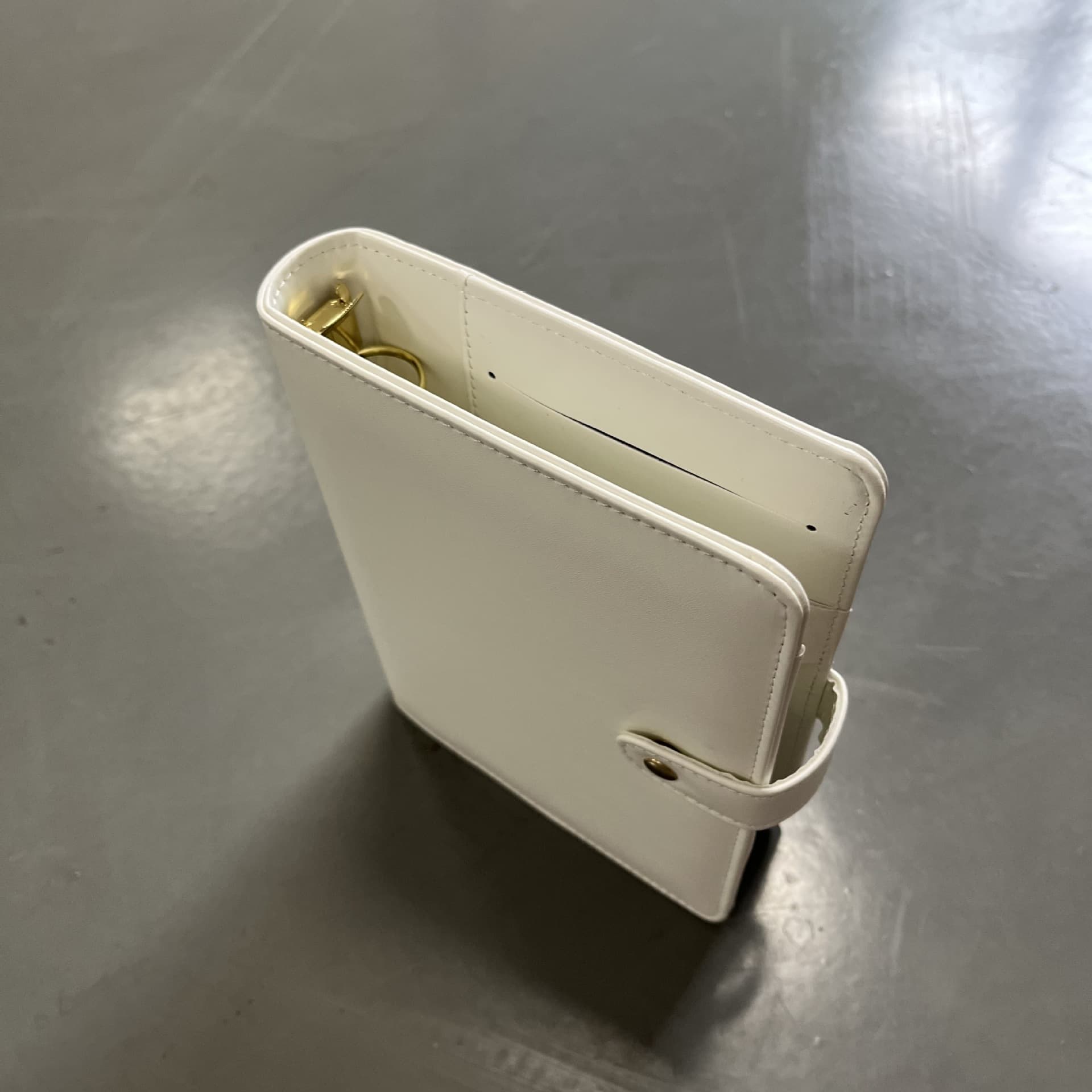 ノートカバー 上質ファスナー付きシステム手帳